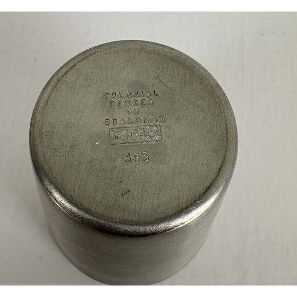 Pewter 3 Boardman Colonial Cordial Shot Glasses #685 3x2 Ins. New No Box - Picture 4 of 9